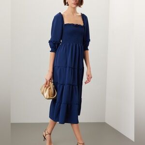 Hill House Navy Midi Dress